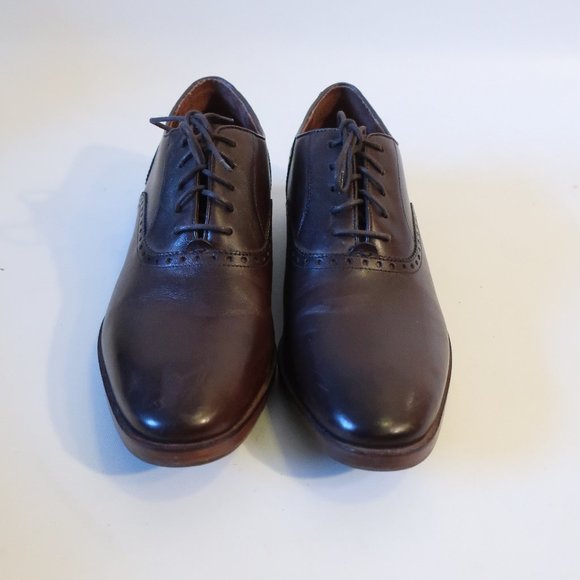 Mens Cole Haan Dark Brown Lace-Up Oxford Leather Shoes 11 * - Picture 2 of 12